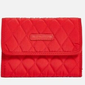 NWT VERA BRADLEY EURO WALLET TANGO RED